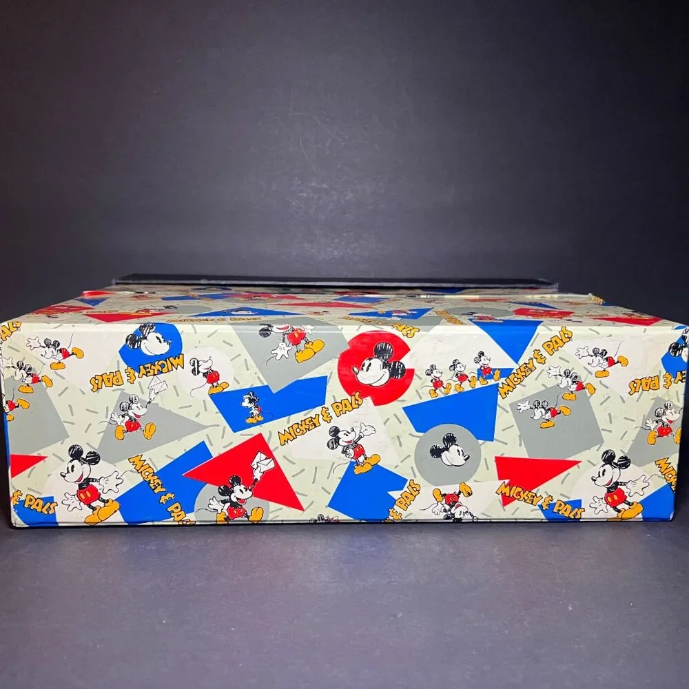 VTG RARE Walt Disney Applause Mickey Mouse File Organizer Storage Box 10 x 14